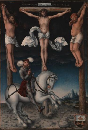 Lucas Cranach The Crucifixion with the Converted Centurion. China oil painting art